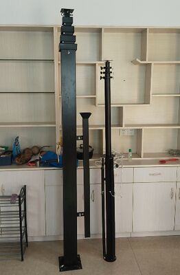 push up antenna mast hand push pole telescoping pole 12m light weight 40ft