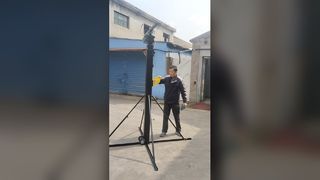 torre de iluminación del mástil con cabrestante